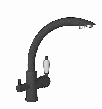 Кухонный смеситель Florentina Шале Черный