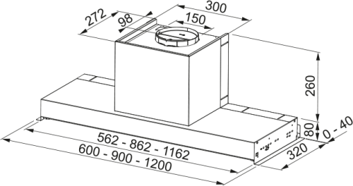 Встраиваемая вытяжка Franke FST PLUS 1208 X