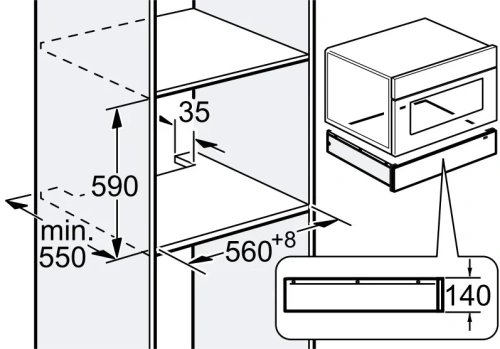 Встраиваемый подогреватель посуды Gaggenau WS461102