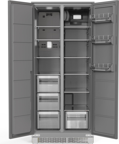 Холодильник Weissgauff WSBSI 450 Inverter NoFrost Grey