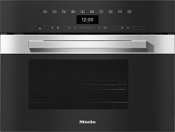 Пароварка встраиваемая с СВЧ Miele DGM 7440 EDST/CLST Stainless Steel/Clean Steel нержавеющая сталь