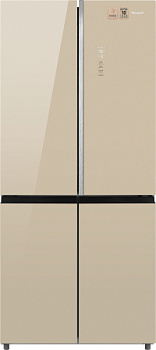 Холодильник Weissgauff WCD 590 NoFrost Inverter Premium EcoFresh Gold Glass