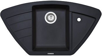 Кухонная мойка Zigmund & Shtain ECKIG 900 ЧЕРН.БАЗАЛЬТ