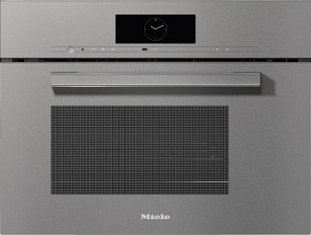 Пароварка встраиваемая с СВЧ Miele DGM7840 GRGR графитовый серый
