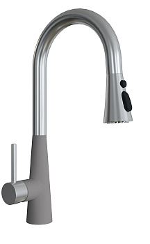 Кухонный смеситель Florentina Вита Pro Грей