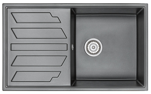 Кухонная мойка Granula Гранула GR-8601, шварц
