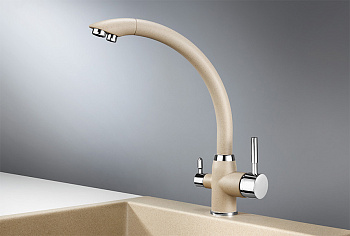 Смеситель для кухни Granula GR-2167, песок