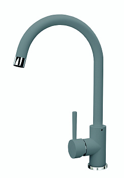 Кухонный смеситель Florentina Альфа Серый шёлк