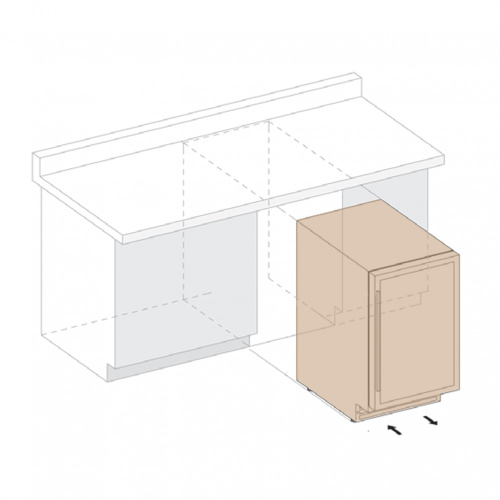 Винный шкаф встраиваемый Dunavox DAUF-46.145DMB