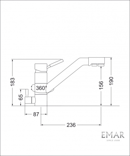 Смеситель Emar  3008.9 Алмаз