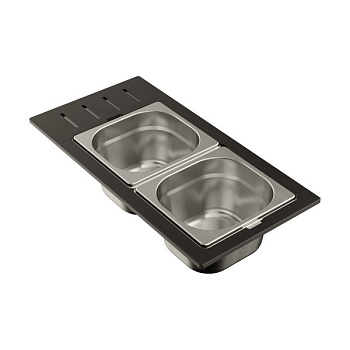 Контейнер Omoikiri DC-02-2-IN нерж.сталь/нержавеющая сталь