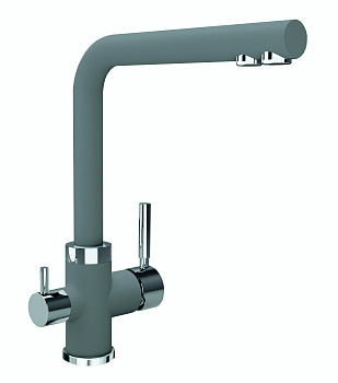 Кухонный смеситель Florentina Арес Серый шёлк