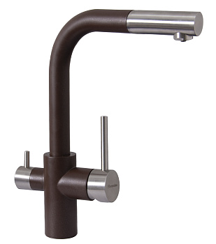 Кухонный смеситель Florentina Кристалл Мокко (для чистой воды)