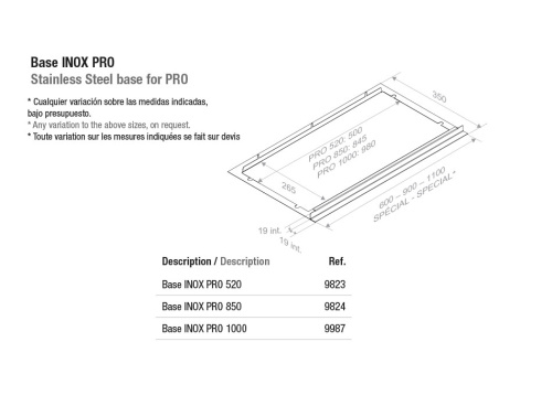 Вытяжка Pando PRO/52 INOX V. 830