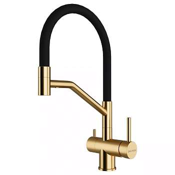Смеситель для кухни Paulmark RUBERT, брашированное золото, Ru213175-BG