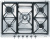 Газовая варочная панель Smeg SE70SGH-5