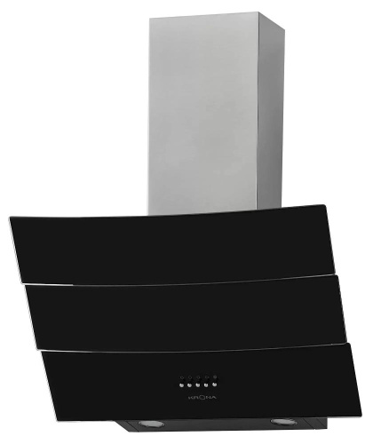 Наклонная вытяжка KRONA INGA 600 inox/black push button
