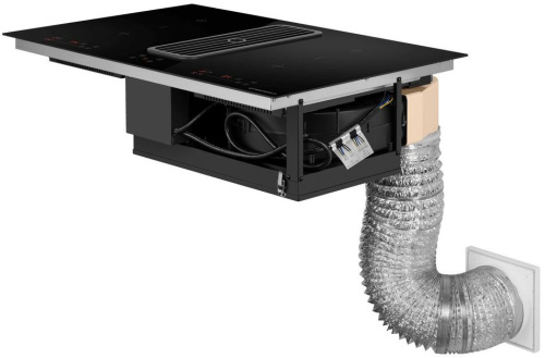 Индукционная варочная панель с интегрированной вытяжкой Maunfeld AVSI804SBH