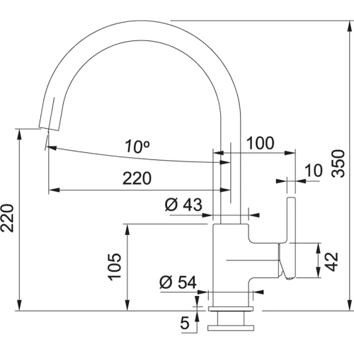 Смеситель Franke Lina XL 115.0626.019