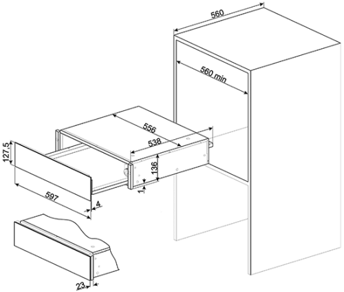 Подогреватель посуды Smeg CPR115B3