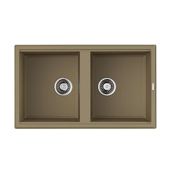 Мойка Omoikiri Tedori 86-2-CH Tetogranit/шампань