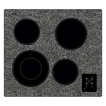 Электрическая варочная панель Gefest ЭС В СН 4231 К42