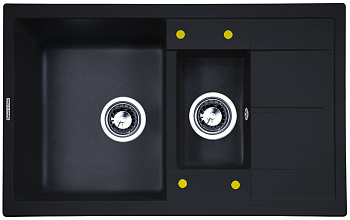 Кухонная мойка Zigmund & Shtain RECHTECK 780.2 ТЕМН.СКАЛА