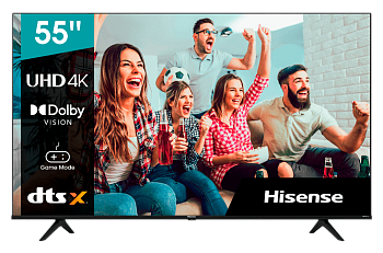 Телевизор LED Hisense 55" 55A6BG Smart черный 