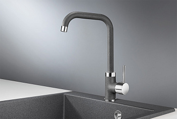 Смеситель для кухни Granula GR-0041, графит