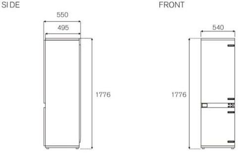 Холодильник Bertazzoni REF603BBNPTC