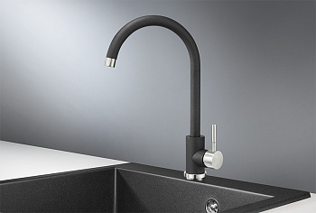 Смеситель для кухни Granula Стандарт ST-4031, чёрный