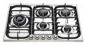 Газовая варочная панель ILVE HCB 70SDN/AWB antiq.white, (ручки бронза)