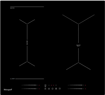 Стеклокерамическая панель Weissgauff HI 643 BY
