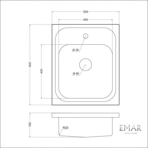 Мойка Emar T5060L