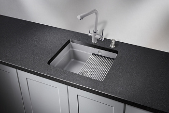 Кухонная мойка Granula Kitchen Space KS-5501, алюминиум