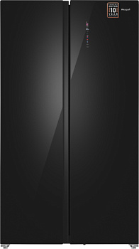 Холодильник Weissgauff WSBS 1036 Inverter NoFrost Premium Black Glass