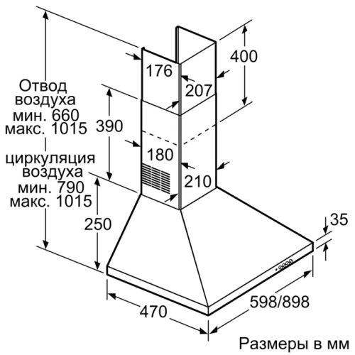 Вытяжка Bosch DWP94CC50T