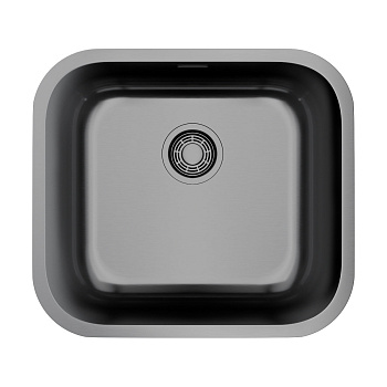 Мойка Omoikiri Omi 49-U/I-GM нерж. сталь/вороненая сталь