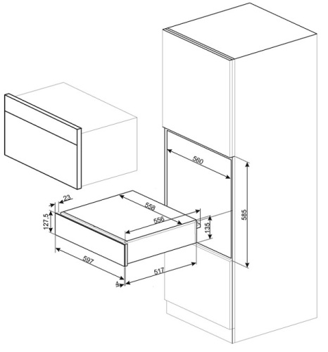 Подогреватель посуды Smeg CPR315N