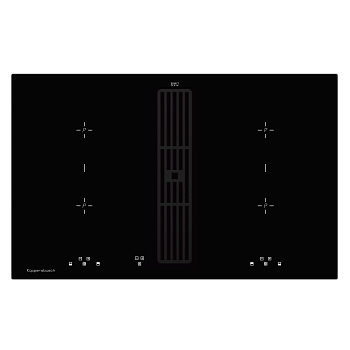 Индукционная варочная панель с вытяжкой Kuppersbusch KMI 8500.0 SR Black Velvet