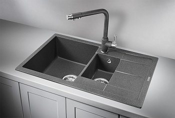 Кухонная мойка Granula Гранула GR-7802, графит