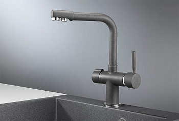 Смеситель для кухни Granula GR-2088, графит