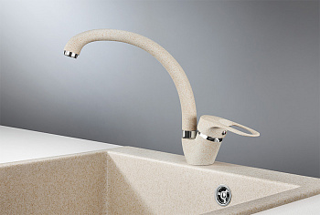 Смеситель для кухни Granula Стандарт ST-03, бежевый