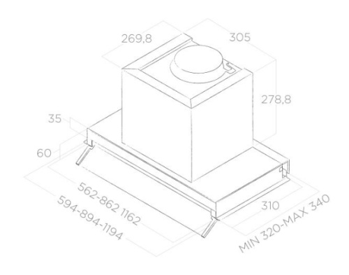 Вытяжка Elica BOXIN LX/IX/A/120