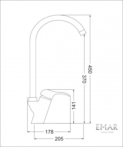 Смеситель Emar  ЕС - 3002
