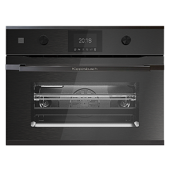 Компактный духовой шкаф с микроволнами Kuppersbusch CBM 6350.0 GPH 2 Black Chrome