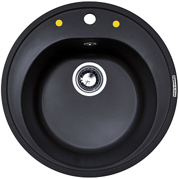 Кухонная мойка Zigmund & Shtain KREIS 505 ЧЕРН.БАЗАЛЬТ