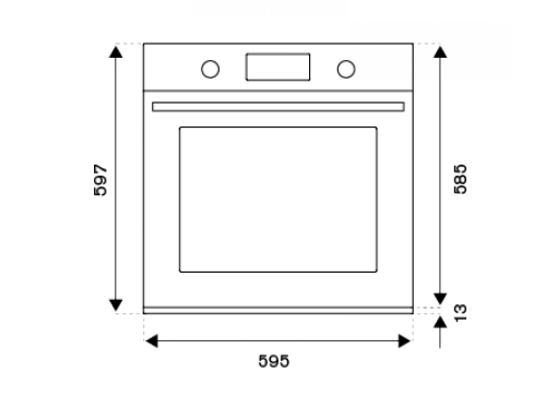 Духовой шкаф Bertazzoni F6011HERVPTNE/23