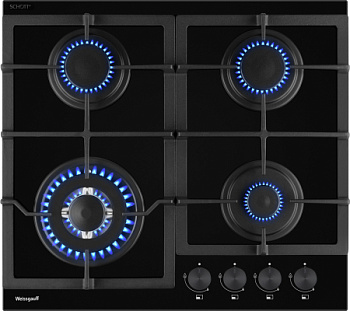 Газовая панель Weissgauff HGG 641 BGSV Nano Glass