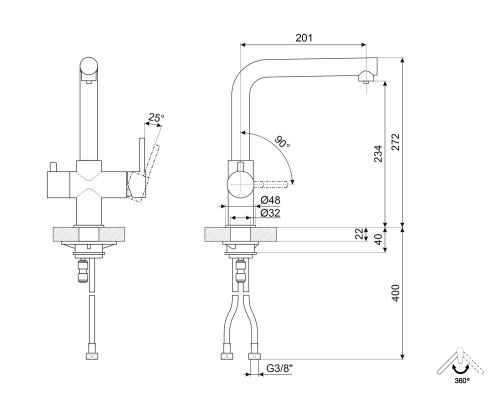 Смеситель Smeg MAP99CR